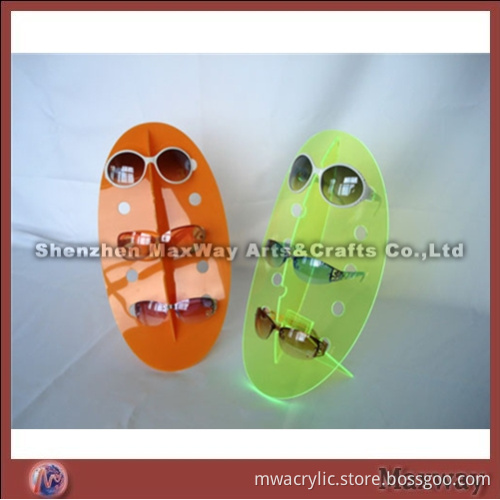 Beetle-liked colorized acrylic sunglasses holder/display rack